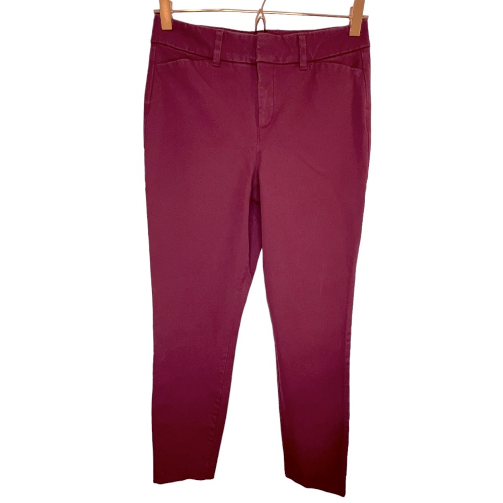 Old navy maroon pixie high rise slim pockets size 4 *